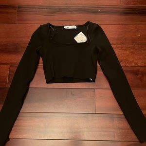 Zara square neck top
